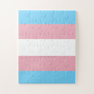 SlipperyJoe's Transgender-Stolzflagge Diversitäts- Puzzle