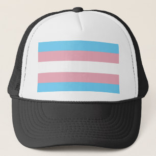 SlipperyJoe's Transgender-Stolzflagge Diversitäts- Truckerkappe