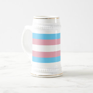 SlipperyJoe's Transgender-Stolzflagge Sichtbarkeit Bierglas