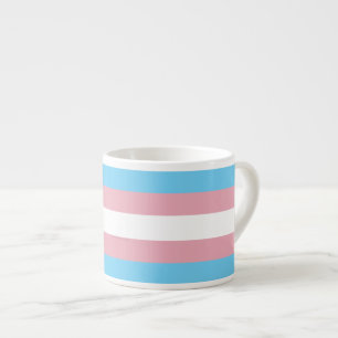SlipperyJoe's Transgender-Stolzflagge Sichtbarkeit Espressotasse