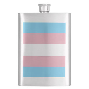 SlipperyJoe's Transgender-Stolzflagge Sichtbarkeit Flachmann
