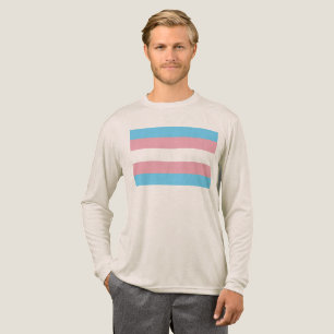 SlipperyJoe's Transgender-Stolzflagge Sichtbarkeit Tri-Blend Shirt