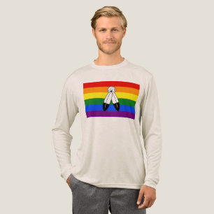 SlipperyJoe's Two-Spirit-Stolzflagge Indigene Symb Tri-Blend Shirt