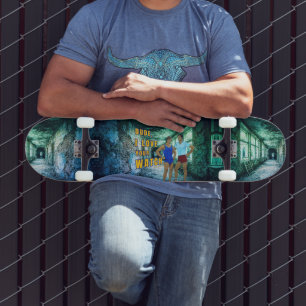 SlipperyJoe's Typ, liebst deine Uhr LGBTQIA Künstl Skateboard