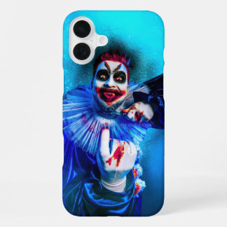 SlipperyJoe's unheimliche Halloween-Clown-Figur be iPhone 16 Plus Hülle
