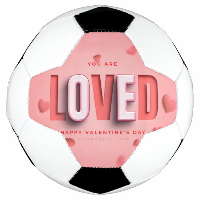 SlipperyJoe's Valentinstag-Geschenke romantischer  Fußball (Vorderseite)