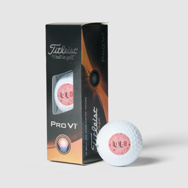 SlipperyJoe's Valentinstag-Geschenke romantischer  Golfball (Verpackung)