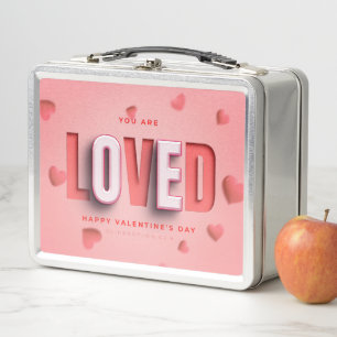 SlipperyJoe's Valentinstag-Geschenke romantischer Metall Brotdose