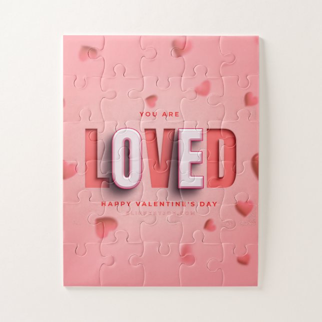 SlipperyJoe's Valentinstag-Geschenke romantischer  Puzzle (Vertikal)