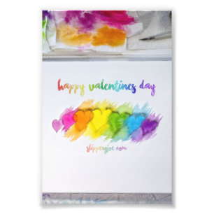 SlipperyJoe's Valentinstag Stimmung LGBTQ+ schwul Fotodruck