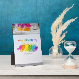 SlipperyJoe's Valentinstag Stimmung LGBTQ+ schwul Fotoplatte