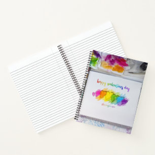 SlipperyJoe's Valentinstag Stimmung LGBTQ+ schwul Notizbuch