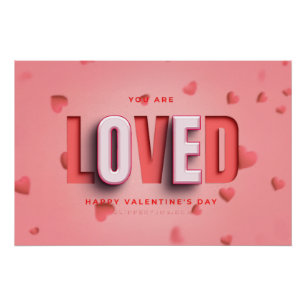 SlipperyJoe's Valentinstagsgeschenke romantischer Poster