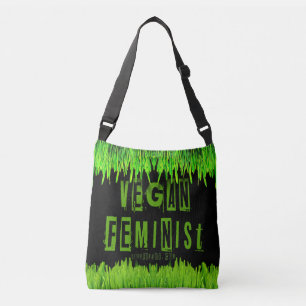 SlipperyJoe's vegane feministische aufmerksamkeits Tragetaschen Mit Langen Trägern