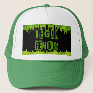 SlipperyJoe's vegane feministische aufmerksamkeits Truckerkappe