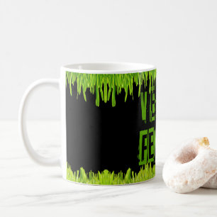SlipperyJoe's Veganer feministischer Gräser-Wortbl Kaffeetasse
