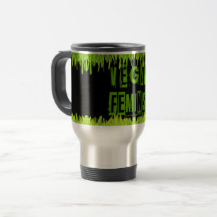 SlipperyJoe's Veganer feministischer Graswortblock Reisebecher