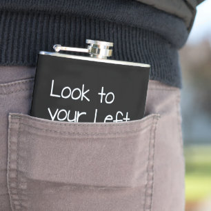 SlipperyJoe's verlassen aussehen lustig, dunkel Pf Flachmann