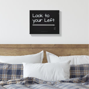 SlipperyJoe's verlassen aussehen lustig, dunkel Pf Leinwanddruck