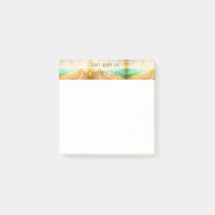 SlipperyJoe's warme idyllische Strand Szene campy Post-it Klebezettel