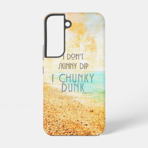 SlipperyJoe's warme idyllische Strand Szene campy Samsung Galaxy Hülle