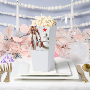 SlipperyJoe's Weihnachtseinkauf weißes Papier Spir Geschenkschachtel