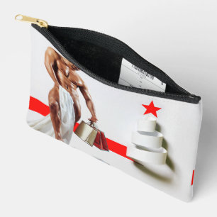 SlipperyJoe's Weihnachtseinkauf weißes Papier Spir Zubehörtasche