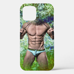 SlipperyJoe's weißer muskulöser sexy Mann Speedo s Case-Mate iPhone Hülle