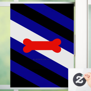 SlipperyJoes Welpen-Spiel-Stolzflagge ausdrücken K Fensteraufkleber