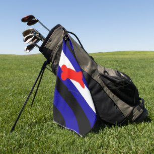 SlipperyJoes Welpen-Spiel-Stolzflagge ausdrücken K Golfhandtuch