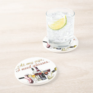 SlipperyJoe's Wine Glasses fermentierter Traubenwe Getränkeuntersetzer