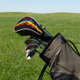 SlipperyJoes Wolke aus Regenbogen-Energiedampf fin Golf Headcover