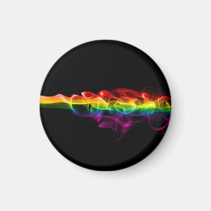 SlipperyJoes Wolke aus Regenbogen-Energiedampf fin Magnet