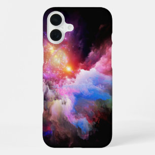 SlipperyJoe's Wolkenkunstwerk abstrakt lebendig su iPhone 16 Plus Hülle