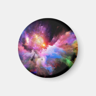 SlipperyJoe's Wolkenkunstwerk abstrakt lebendig su Magnet