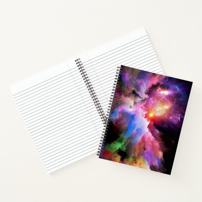 SlipperyJoe's Wolkenkunstwerk abstrakt lebendig su Notizbuch (Innenseite)