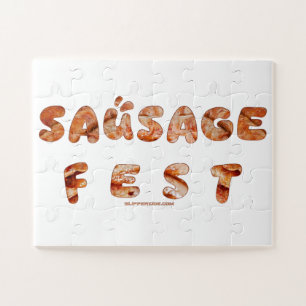 SlipperyJoe's Wurstfest-Wörter langen Fleischsaft Puzzle