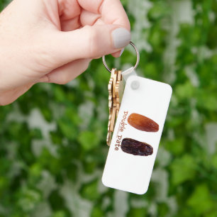 SlipperyJoe's zwei Daten mit zerknitterten Pflaume Schlüsselanhänger