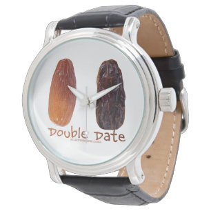 SlipperyJoe's zwei Datteln geschrumpelte runzlige Armbanduhr