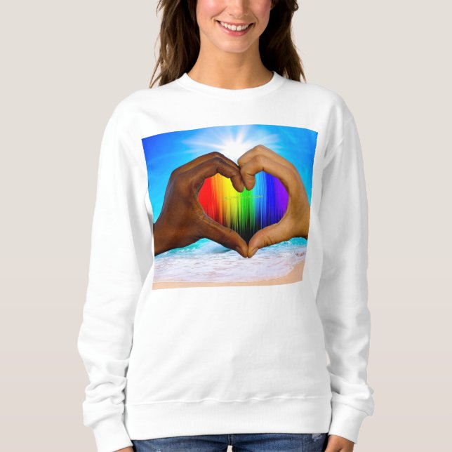 SlipperyJoe's zwei gehorchte Hände männlich h Sweatshirt (Vorderseite)