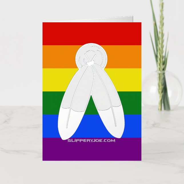 SlipperyJoe's Zwei-Geist-Pride-Flag-Zeremonial LGB (Vorderseite)