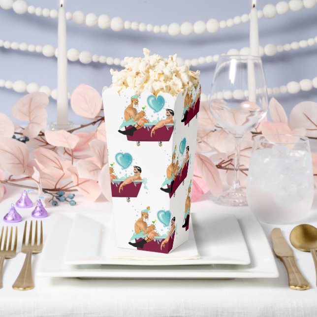 SlipperyJoe's zwei schwule Männer Liebe Cartoon Ba Geschenkschachtel (Hochzeit)