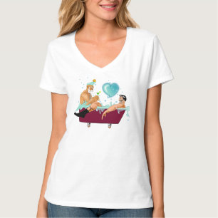 SlipperyJoe's zwei schwule Männer Liebe Cartoon Ba T-Shirt