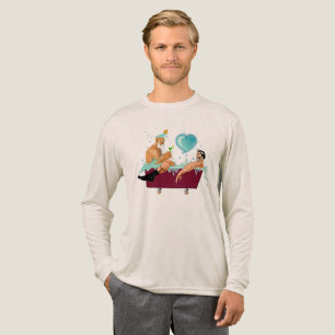 SlipperyJoe's zwei schwule Männer Liebe Cartoon Ba Tri-Blend Shirt