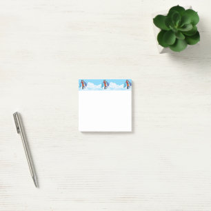 Slipperyjoe's zwei Superhelden küssen Charaktere f Post-it Klebezettel