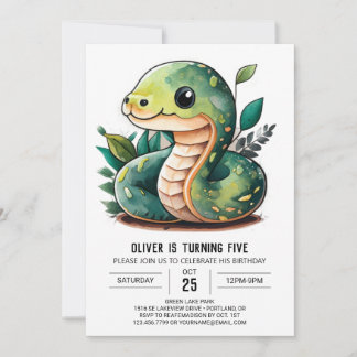 Slithering Wonderland Einladung zum Geburtstag