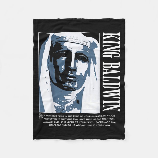 Sliver Mask King Baldwin Iv Meme The Leper King Wa Fleecedecke (Vorderseite)