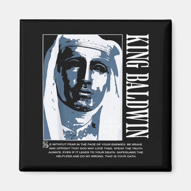 Sliver Mask King Baldwin Iv Meme The Leper King Wa Magnet (Vorne)