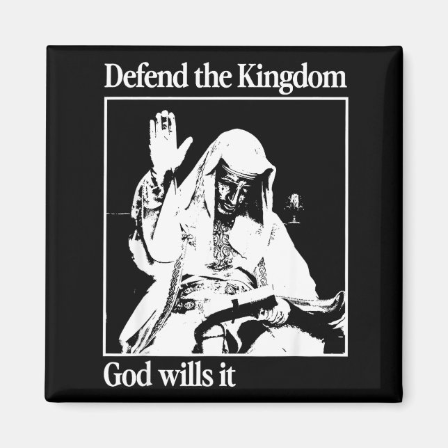 Sliver Mask King Baldwin Iv Meme The Leper King Wa Magnet (Vorne)