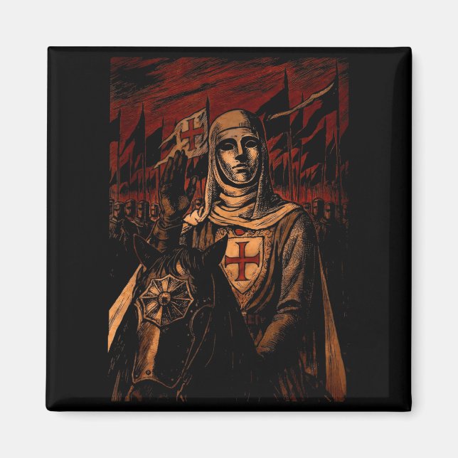 Sliver Mask King Baldwin Iv Meme The Leper King Wa Magnet (Vorne)